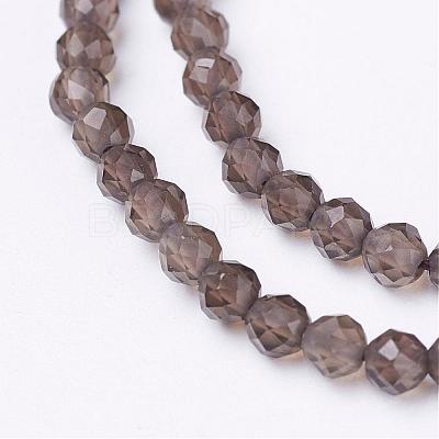 Natural Smoky Quartz Beads Strands G-D168-A-3mm-1