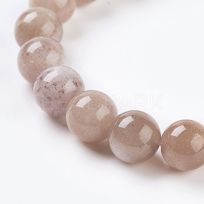 Natural Sunstone Beads Strands X-G-G099-8mm-14-1