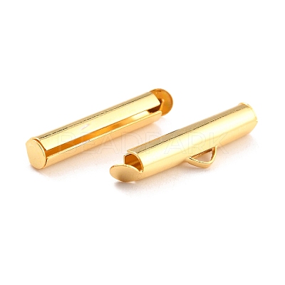 304 Stainless Steel Slide On End Clasp Tubes STAS-C044-08B-G-1