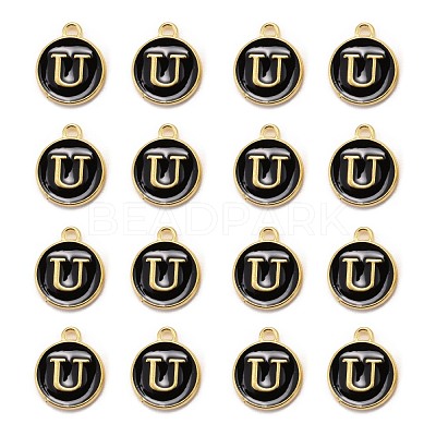 Golden Plated Alloy Charms X-ENAM-S118-02U-1