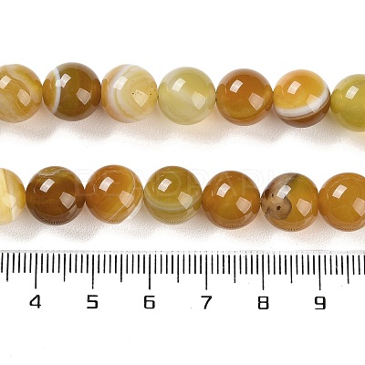 Natural Striped Agate/Banded Agate Beads Strands G-Z060-A01-C09-1