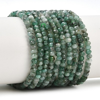 Natural Emerald Beads Strands G-B175-A19-2x3mm-1