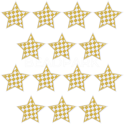 20Pcs Polyester Clothing Patches DIY-CY0002-35C-1