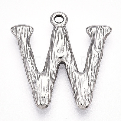 304 Stainless Steel Pendants STAS-N117-01P-W-1