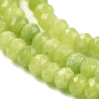 Dyed Natural Malaysia Jade Rondelle Beads Strands X-G-E316-2x4mm-41-1