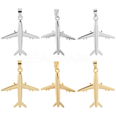 12Pcs 2 Colors Brass Pendants KK-BBC0019-89-1
