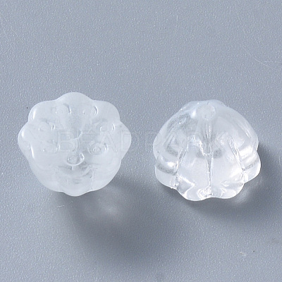 Transparent Baking Paint Glass Beads DGLA-T002-08F-1