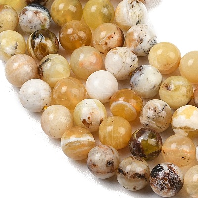 Natural Yellow Opal Beads Strands G-G992-A02-A-1