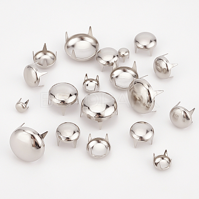 200Pcs 5 Style Brass Four-Claw Rivets KK-GF0001-07P-1