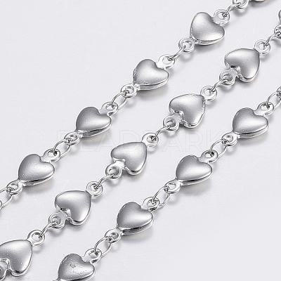 Non-Tarnish 3.28 Feet 304 Stainless Steel Chains X-STAS-P197-038P-1