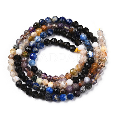 Natural Mixed Gemstone Beads Strands G-D080-A01-02-27-1