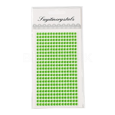Self Adhesive Acrylic Rhinestone Stickers STIC-PW0012-01C-1