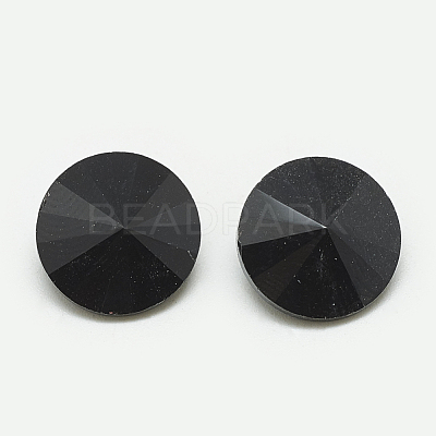 Pointed Back Glass Rhinestone Cabochons RGLA-T086-6mm-02-1