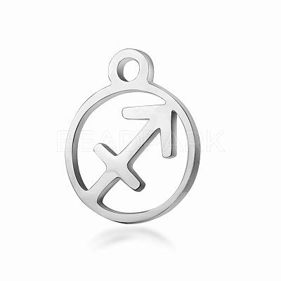 Non-Tarnish 201 Stainless Steel Charms STAS-T014-T505-9-1