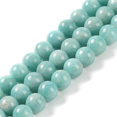 Natural Amazonite Beads Strands G-F602-02-8mm-1