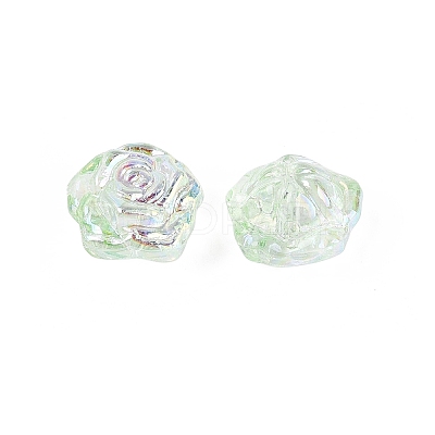 Electroplate Transparent Glass Beads Strands EGLA-N056-02A-09-1