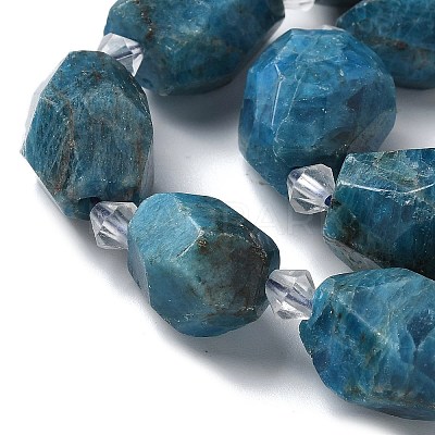 Natural Apatite Beads Strands G-H095-A04-01-1