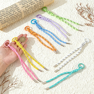 8Pcs Nylon Pendant Decorations HJEW-MA00050-1