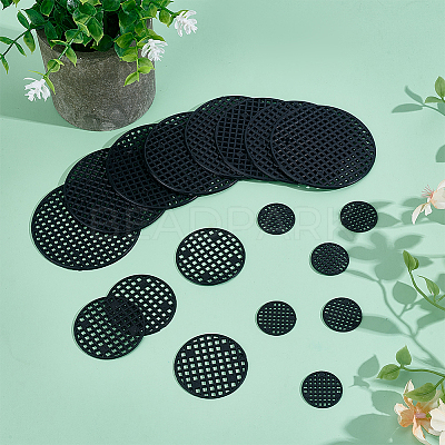 180Pcs 3 Styles Plastic Planter Flower Pot Hole Mesh Pad FIND-GO0002-79-1