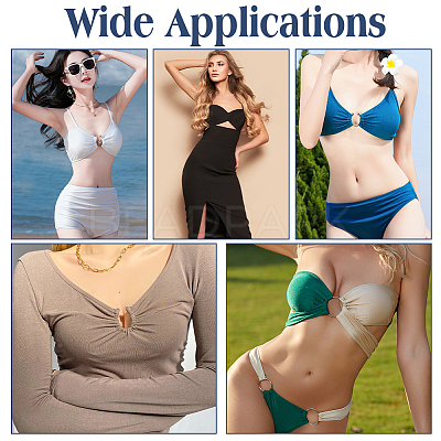 8Pcs Alloy Bikini Clips FIND-FG0003-62P-1