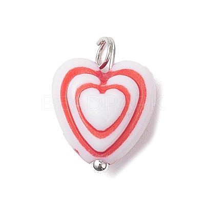 Opaque Acrylic Pendants PALLOY-JF04352-01-1