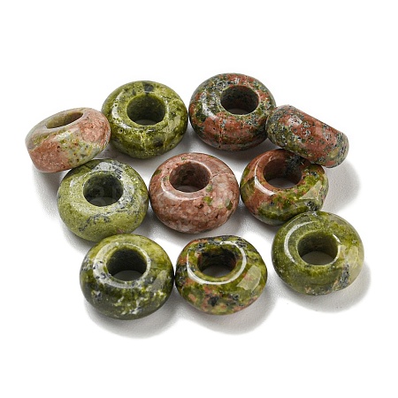 Natural Unakite Beads G-Q173-03A-21-1