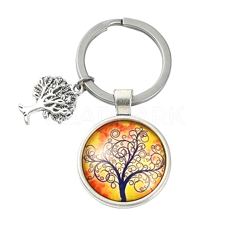 Alloy Glass Keychains KEYC-YW00008-05-1
