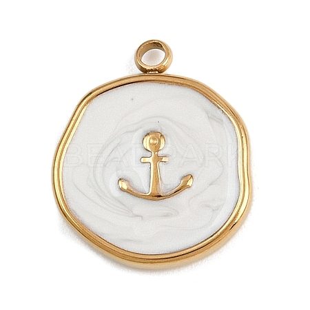 304 Stainless Steel Enamel Pendants STAS-K311-08A-02-1