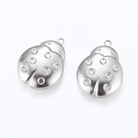 Tarnish Resistant 304 Stainless Steel Pendant Rhinestone Settings STAS-G146-05P-1