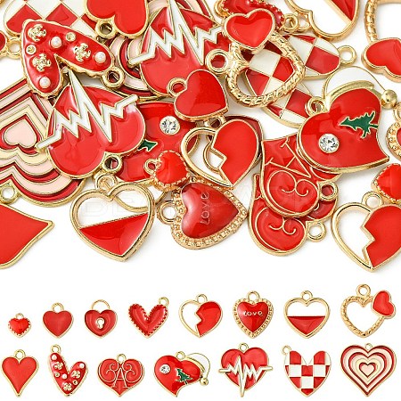 30Pcs 15 Styles Alloy Pendants FIND-YW0005-13-1
