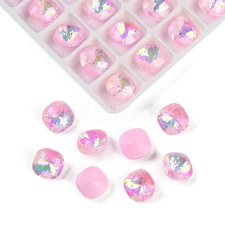 Pointed Back Glass Rhinestone Cabochons GGLA-S003-03F-1
