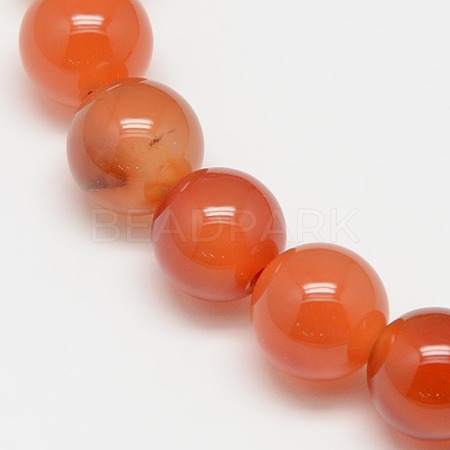 Natural Carnelian Beads Strands X-G-N0006-10mm-17-1