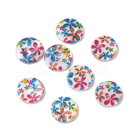 2-Hole Freshwater Shell Buttons SHEL-A004-01E-1