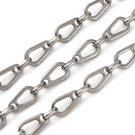 304 Stainless Steel Teardrop Link Chains CHS-S012-09P-1