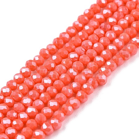 Electroplate Glass Beads Strands EGLA-A044-P1mm-A21-1