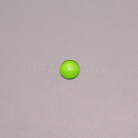 Glass Cabochons LS-GGLA-WH0001-10F-1