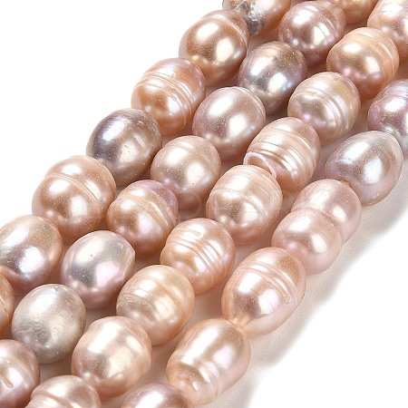 Natural Cultured Freshwater Pearl Beads Strands PEAR-E016-107-1