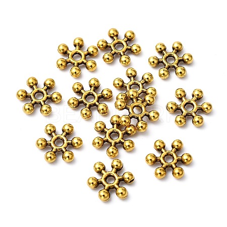 Tibetan Style Alloy Spacer Beads TIBEB-1171-AG-LF-1