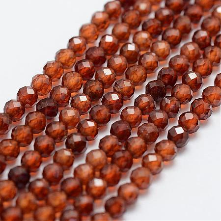 Natural Garnet Bead Strands G-G663-03-3mm-1