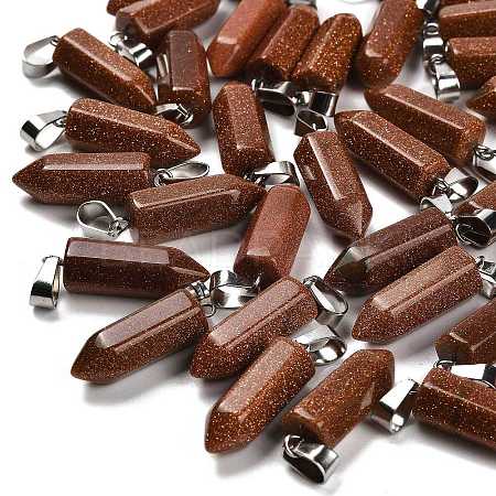 Synthetic Goldstone Pendants G-Z067-07P-21-1