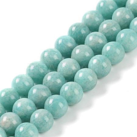 Natural Amazonite Beads Strands G-F602-02-8mm-1