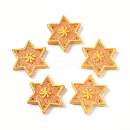 Christmas Theme Resin Cabochons RESI-CJC0001-37D-1