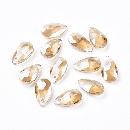 Faceted Glass Pendants X-GLAA-F069-S-A18-1