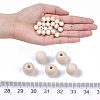 Natural Unfinished Wood Beads WOOD-S651-A10mm-LF-4