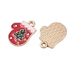 Christmas Alloy Enamel Pendants FIND-I067-02KCG-08-2