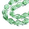 Glass Beads Strands EGLA-E010-10x15mm-14-3