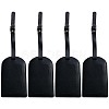 CutHollow 4Pcs PU Leather Luggage Tag OFST-CL0001-01B-03-1