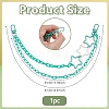 ABS Plastic Cable Chain with Acrylic Paperclip Chains Bag Decorative Chains HJEW-OC00408-2