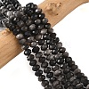 Natural Silver Sheen Obsidian Bead Strands G-D344-A10-1