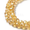 Electroplate Glass Bead Strands EGLA-R015-4mm-30-2